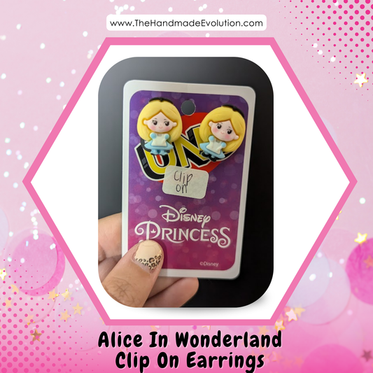 Alice in Wonderland Clip-on Earrings