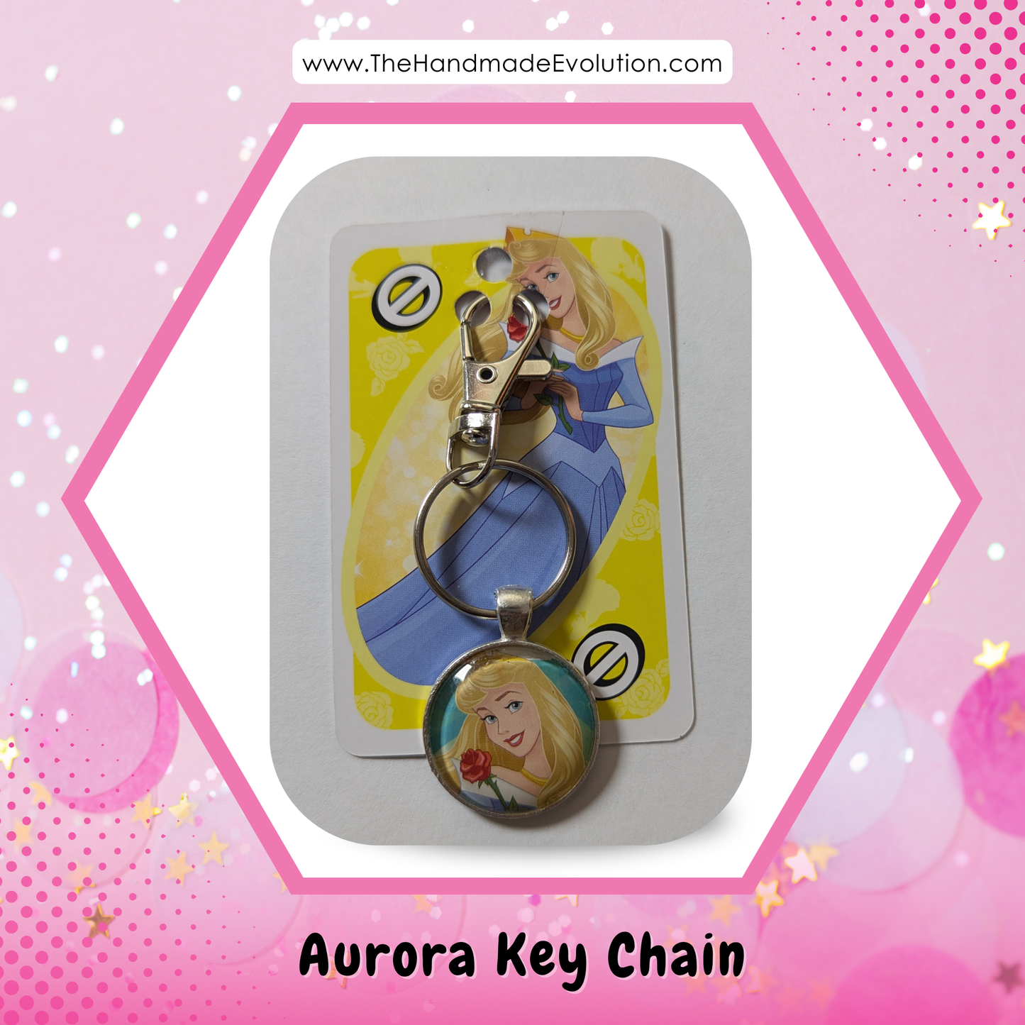 Aurora - Sleeping Beauty Keychain