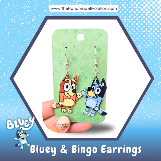 Bluey & Bingo Earrings