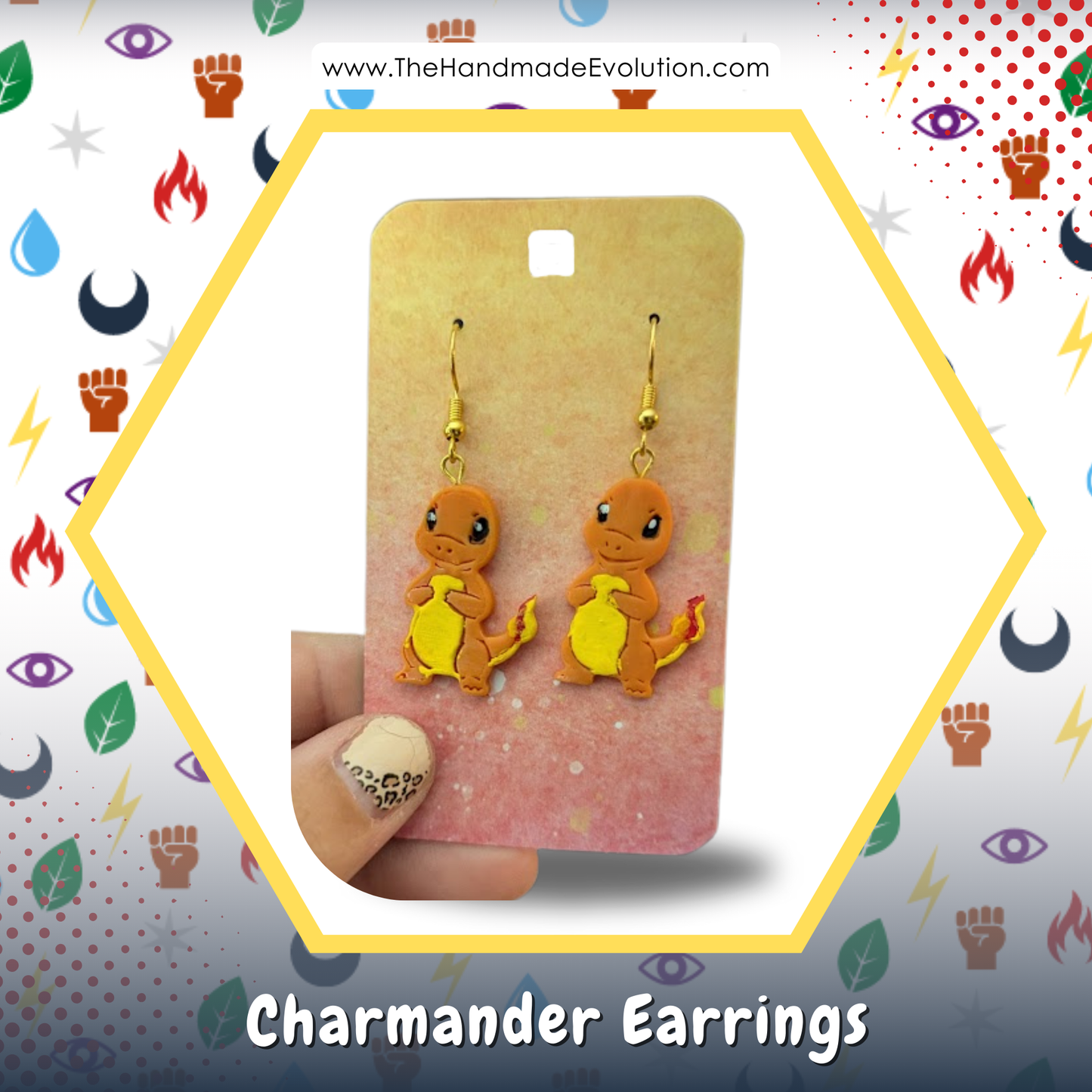 Charmander Earrings