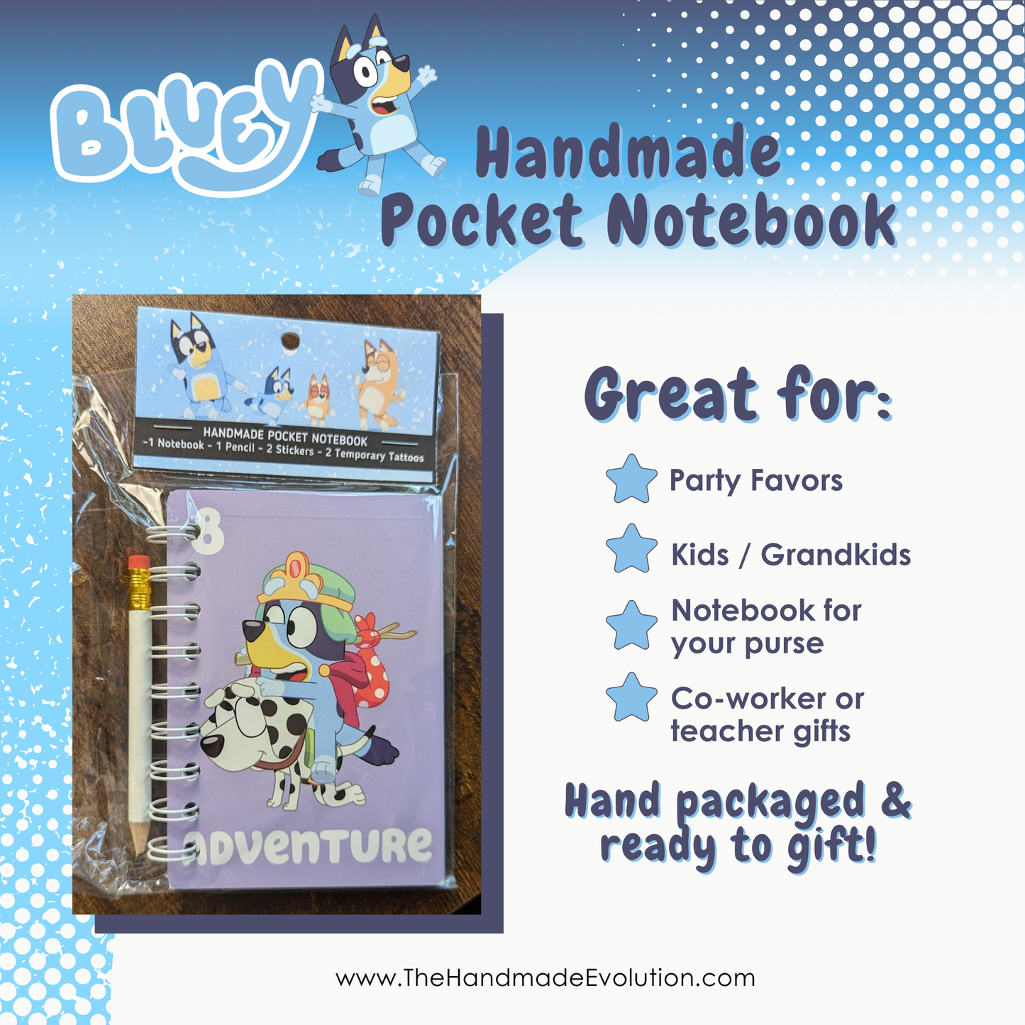 Friends of Bluey Pocket Notebook