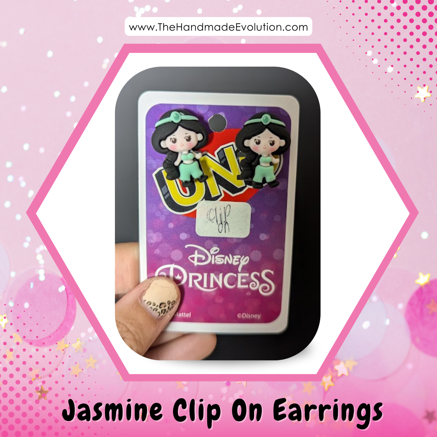 Jasmine (Aladdin) Clip-on Earrings