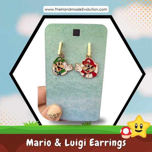 Mario & Luigi Earrings