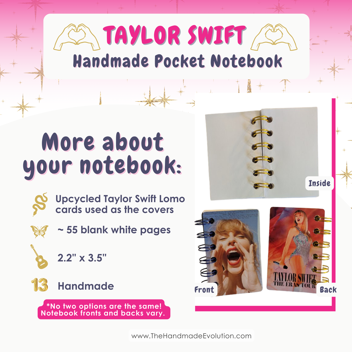 Taylor Swift Pocket Notebook