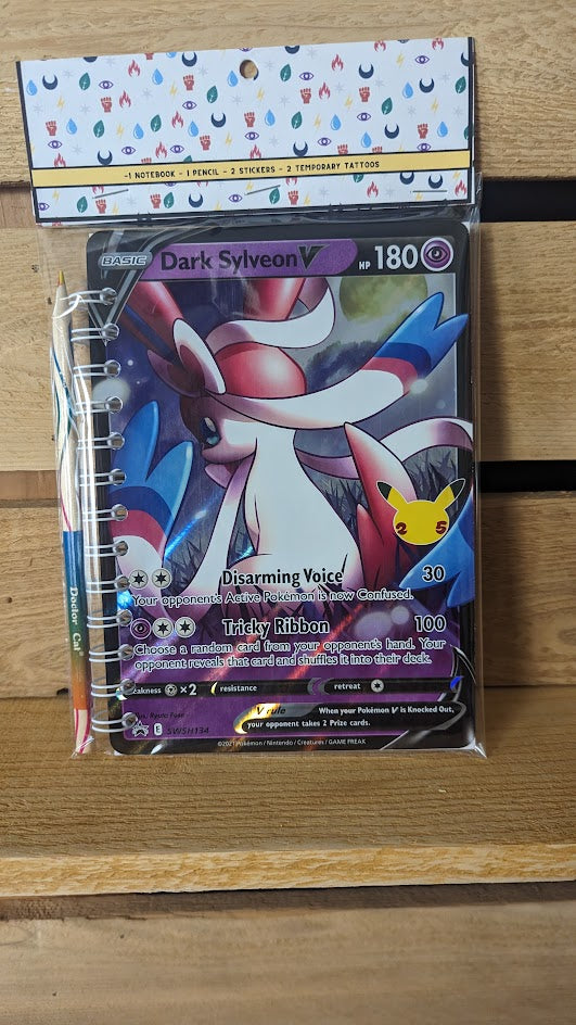 Jumbo Dark Sylveon V180 Pokémon Card Notebook