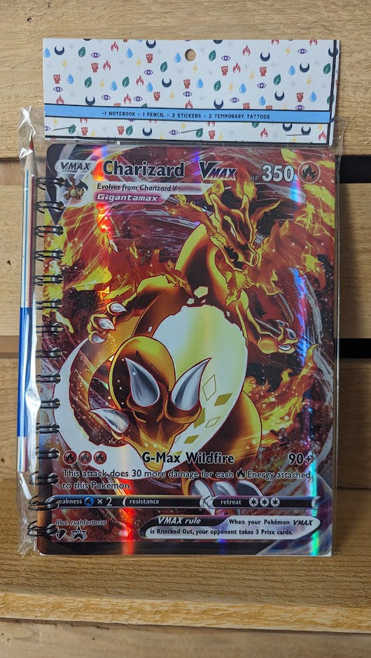 Jumbo Charizard VMAX350 Pokémon Card Notebook