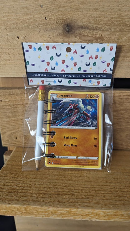 Lycanroc Pokémon Card Notebook