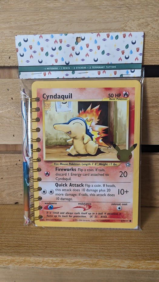 Jumbo Cyndaquil Basic50 Pokémon Card Notebook