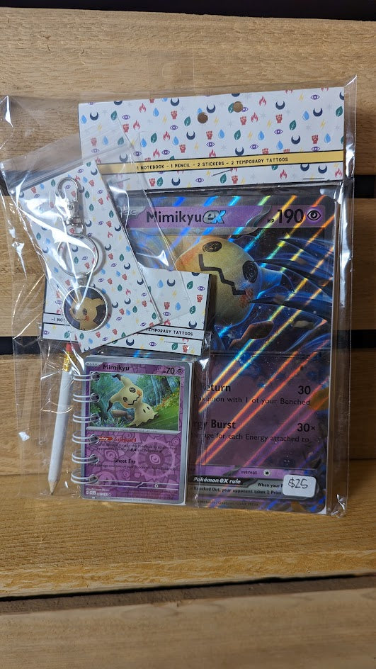 Bundle Pack: Mimikyu Pokémon Card Notebooks + Keychain