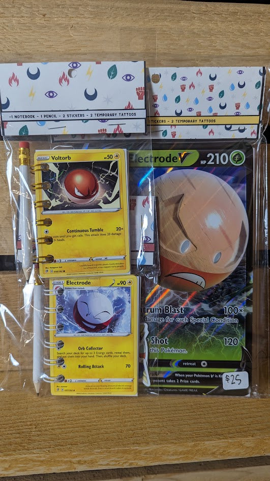 Bundle Pack: Electrode & Voltorb Pokémon Card Notebooks