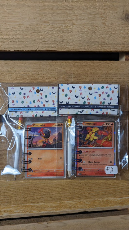 Bundle Pack: Charcadet & Armarouge Pokémon Card Notebooks