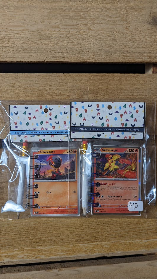 Bundle Pack: Charcadet & Armarouge Pokémon Card Notebooks