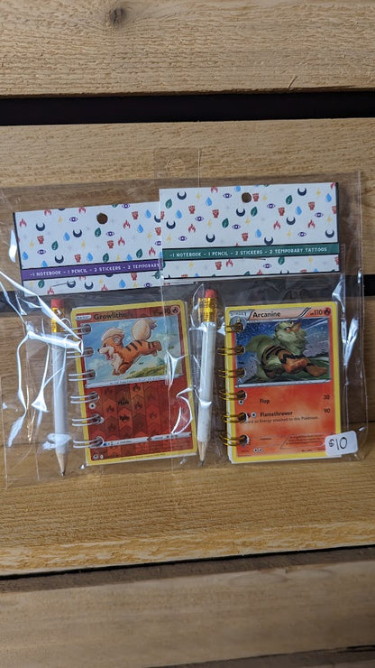 Bundle Pack: Growlithe & Arcanine Pokémon Card Notebooks