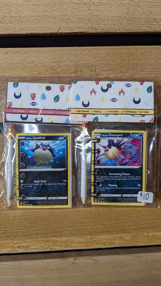 Bundle Pack: Hisuian Qwilfish & Hisuian Overqwil Pokémon Card Notebooks