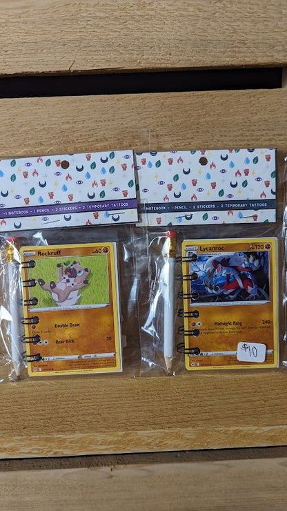 Bundle Pack: Rockruff & Lycanroc Pokémon Card Notebooks