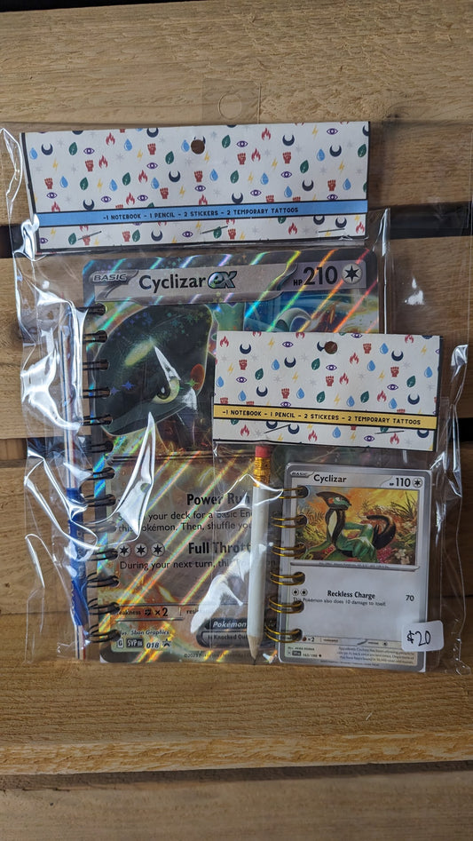 Bundle Pack: Cyclizar Pokémon Card Notebooks