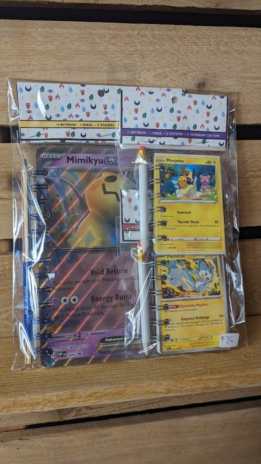 Bundle Pack: Mimikyu, Morpeko, & Pachirisu Pokémon Card Notebooks