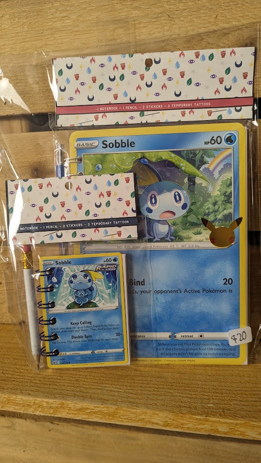 Bundle Pack: Sobble Pokémon Card Notebooks