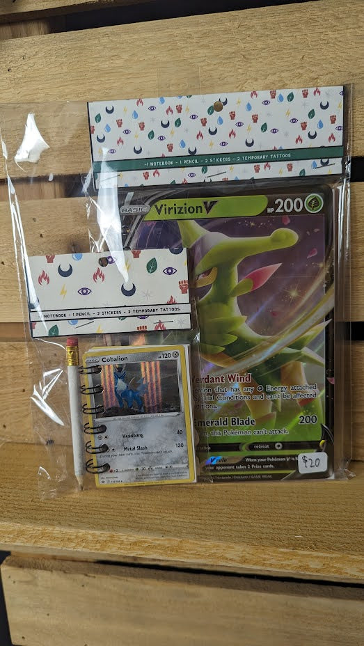 Bundle Pack: Virizion & Cobalion Pokémon Card Notebooks