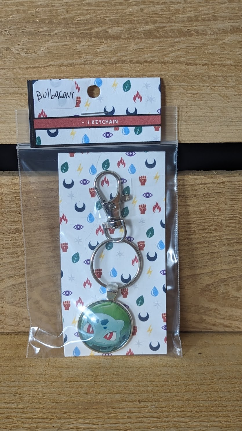 Bulbasaur Pokémon Card Keychain