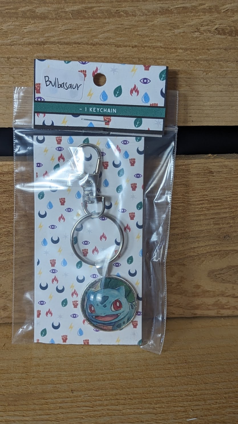 Bulbasaur Pokémon Card Keychain