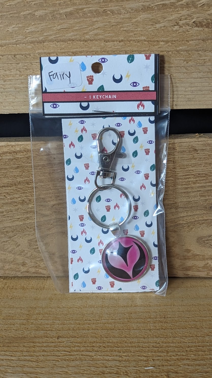 Fairy Energy Pokémon Card Keychain