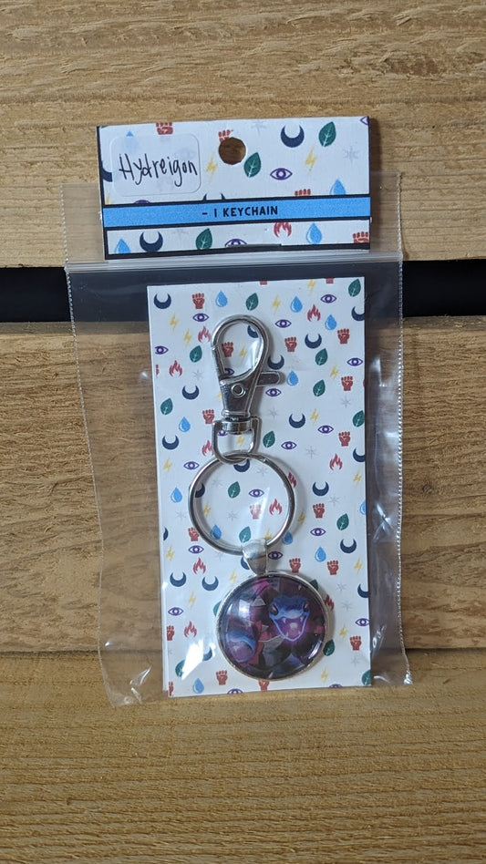 Hydreigon Pokémon Card Keychain