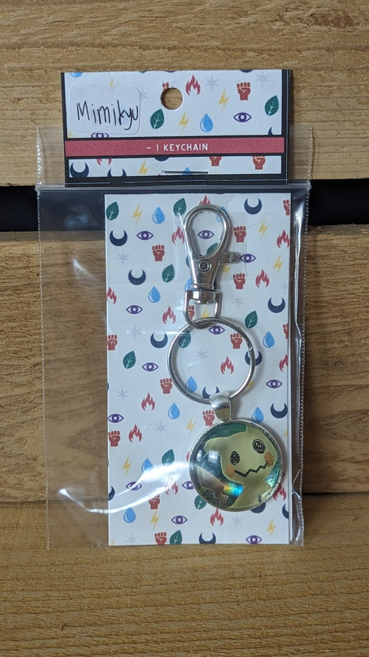 Mimikyu Pokémon Card Keychain