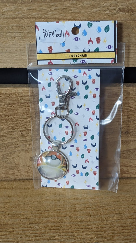 Pokéball Pokémon Card Keychain