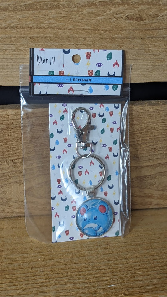 Marill Pokémon Card Keychain