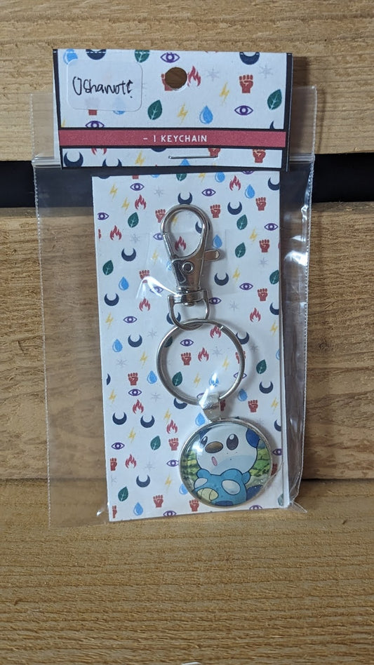 Oshawott Pokémon Card Keychain