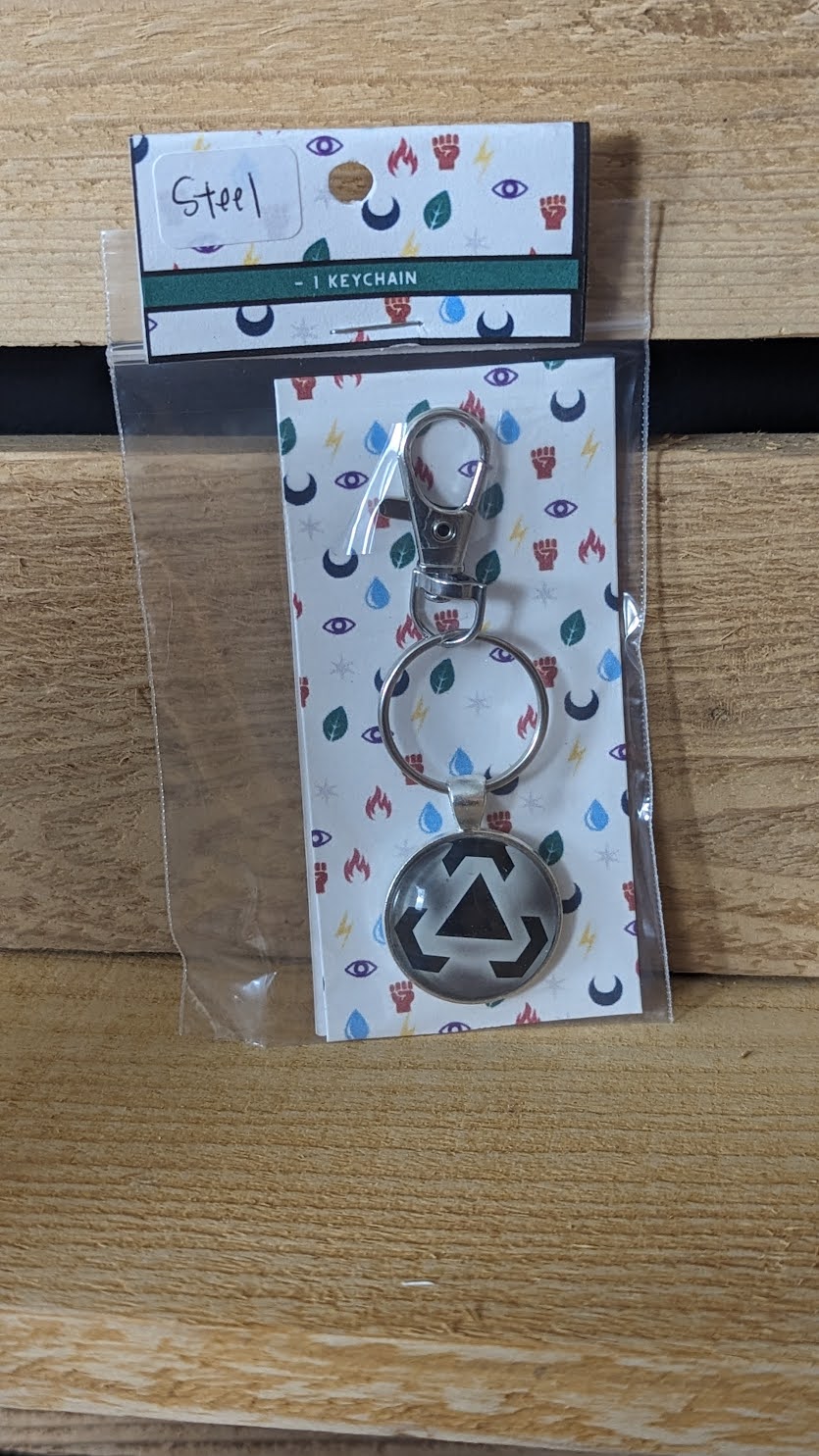 Steel Energy Pokémon Card Keychain