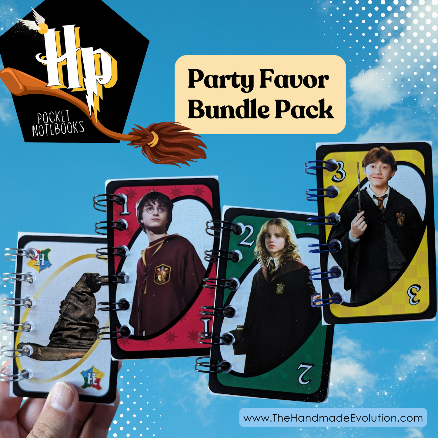 Harry Potter Card Notebook Party Favor Bundle Pack