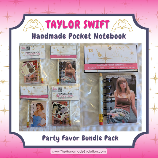 Taylor Swift Pocket Notebooks - Party Favor Bundle Pack