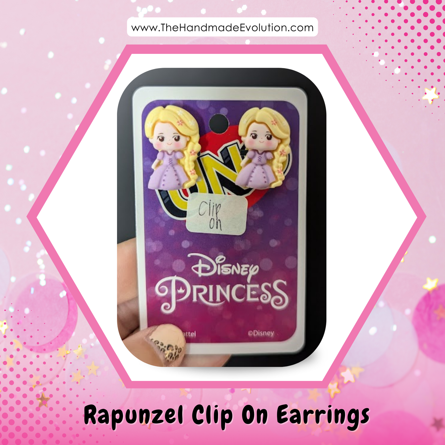 Rapunzel (Tangled) Clip-on Earrings