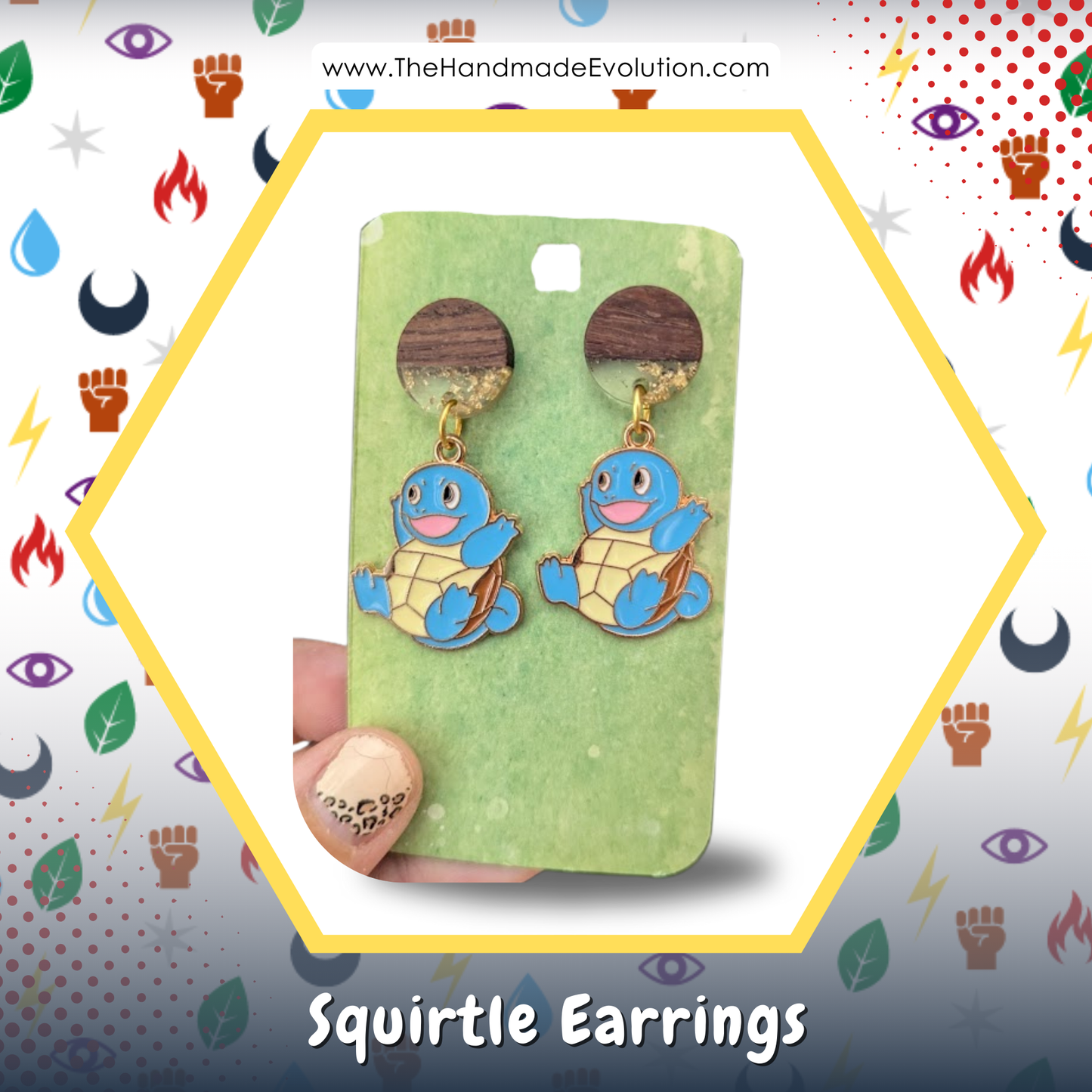 Squirtle Earrings