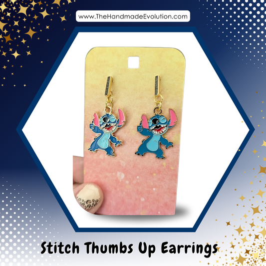 Stitch - Thumbs Up Earrings