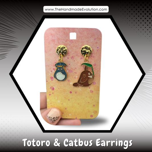 Catbus & Totoro - My Neighbor Totoro - Studio Ghibli Earrings