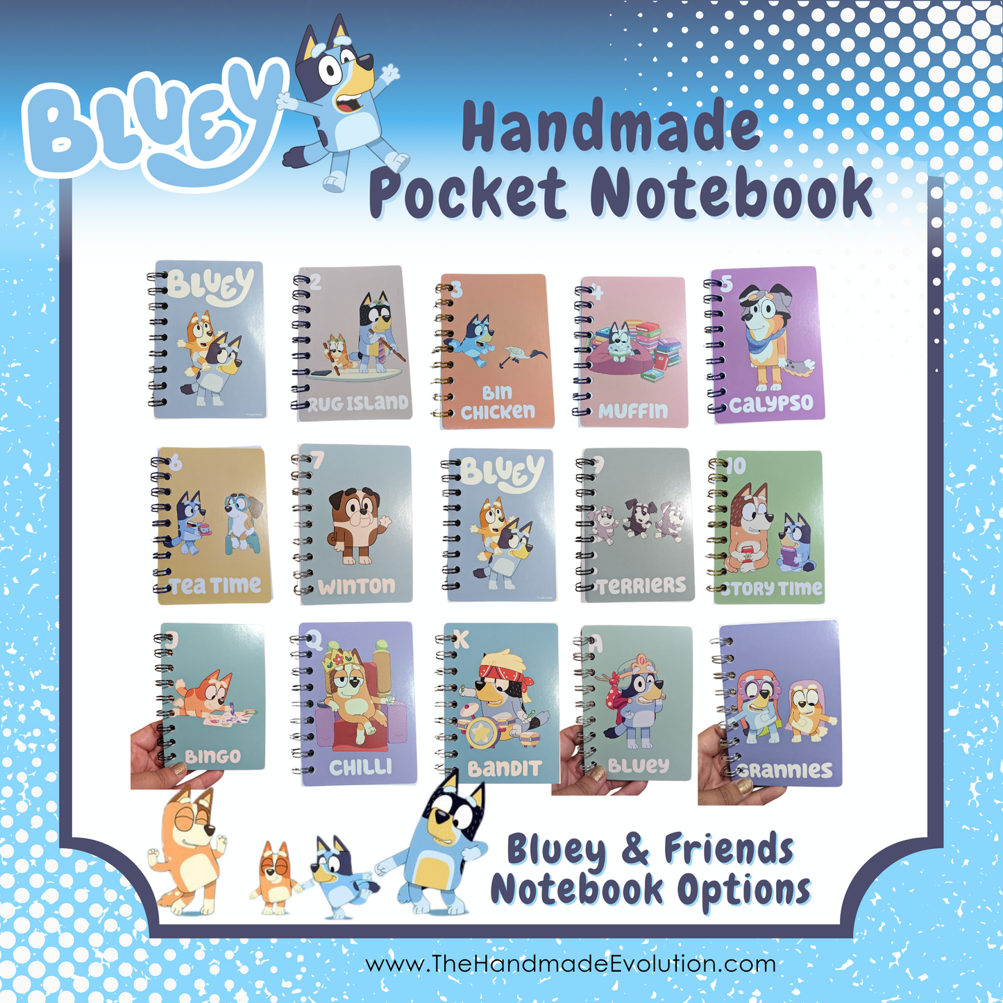 Friends of Bluey Pocket Notebook